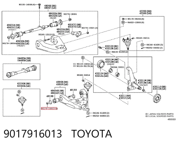  9017916013 Toyota