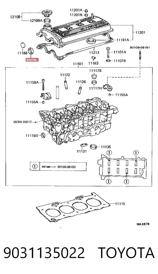Сальник распредвала 9031135022 Toyota