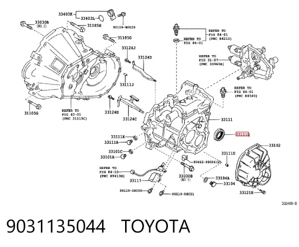 Сальник приводу 9031135044 Toyota