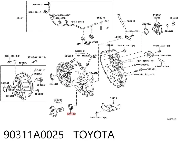  90311A0025 Toyota