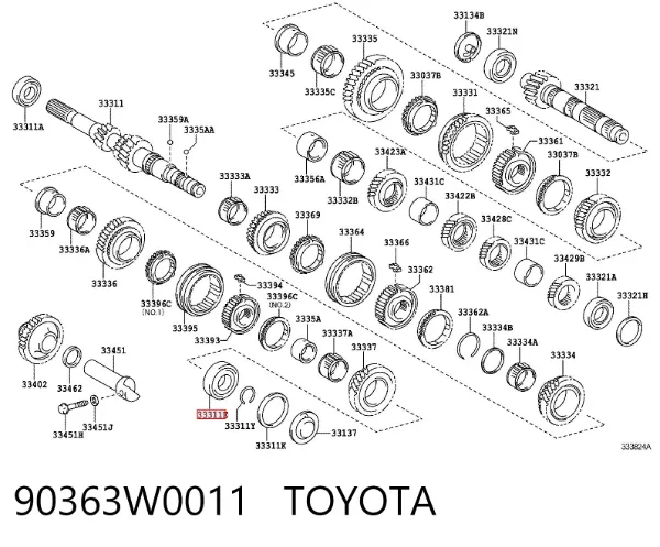  90363W0011 Toyota