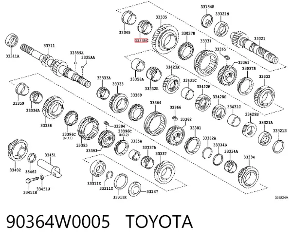  90364W0005 Toyota