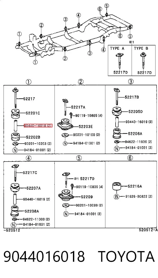  9044016018 Toyota