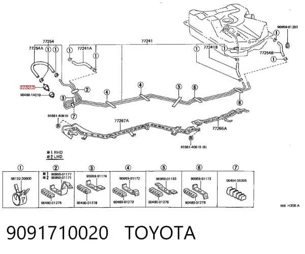  9091710020 Toyota