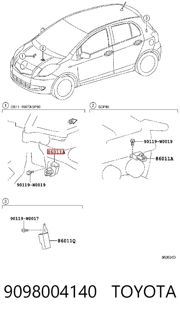  9098004140 Toyota