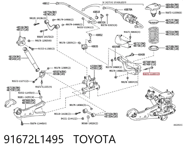  91672L1495 Toyota