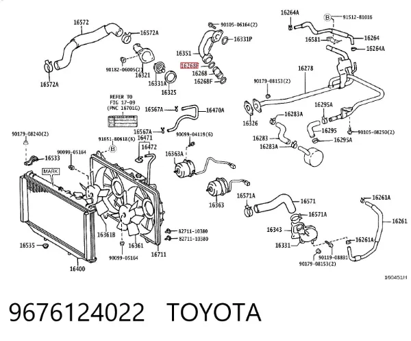  9676124022 Toyota