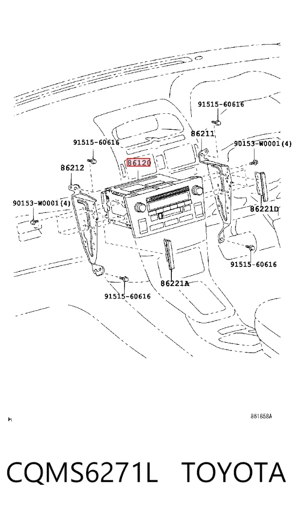 Магнітола CQMS6271L Toyota