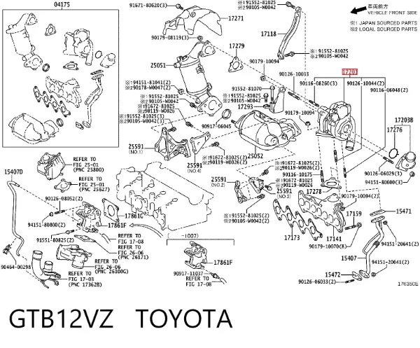 Турбіна GTB12VZ Toyota