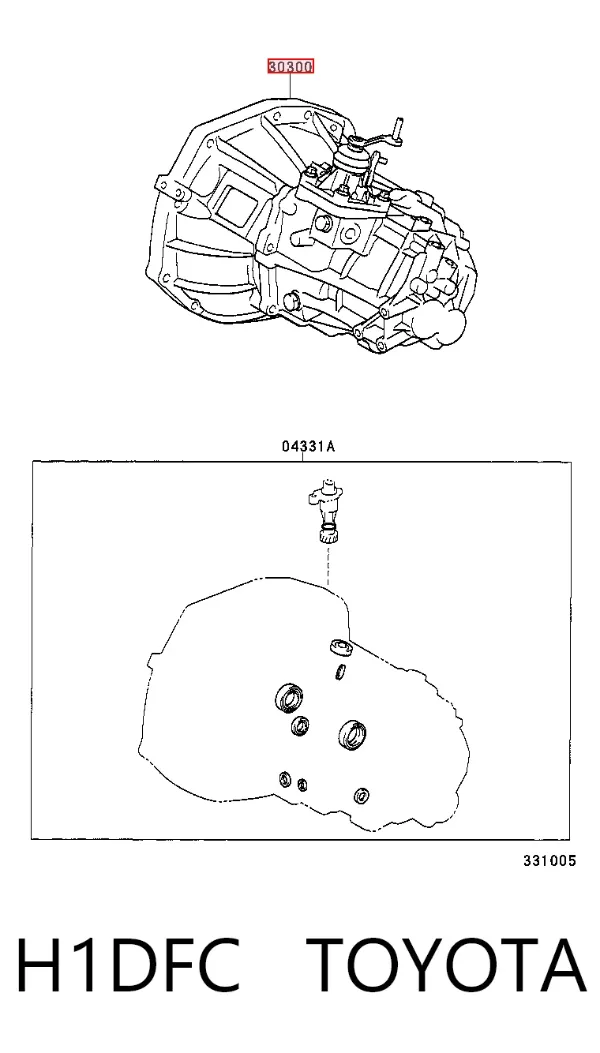 Коробка передач H1DFC Toyota