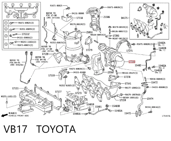 Турбіна VB17 Toyota