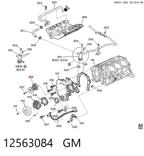 Натягувач приводного ременя 12563084 General Motors