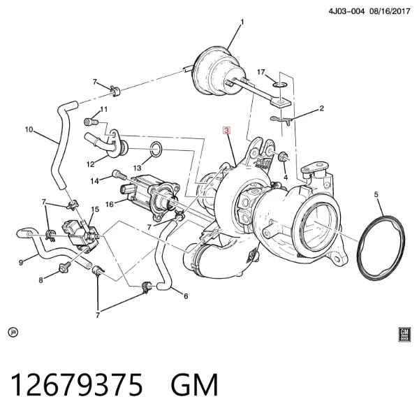 Турбіна 12679375 General Motors
