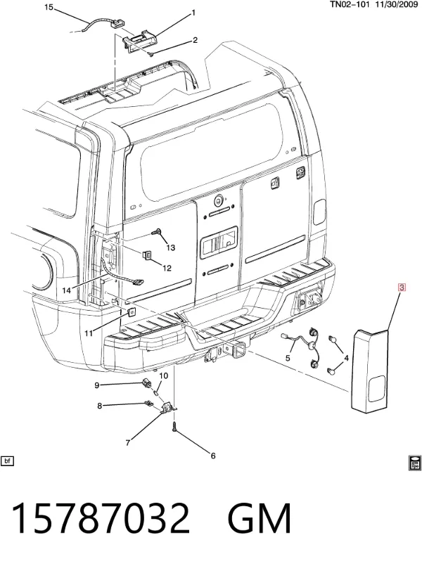 Лівий стоп Hummer H3 