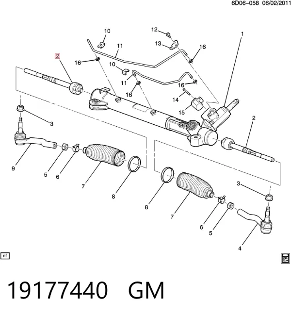 Рульова тяга 19177440 General Motors