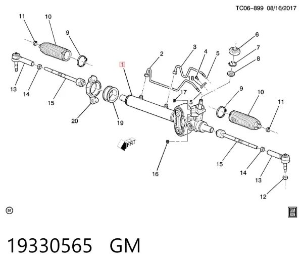 Рульова рейка 19330565 General Motors