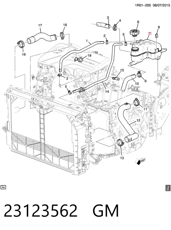 Бачок системи охолодження Chevrolet VOLT II