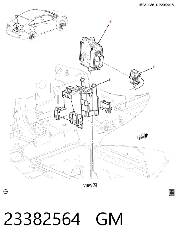 Модуль керування (ЕБУ) паливним насосом 23382564 General Motors