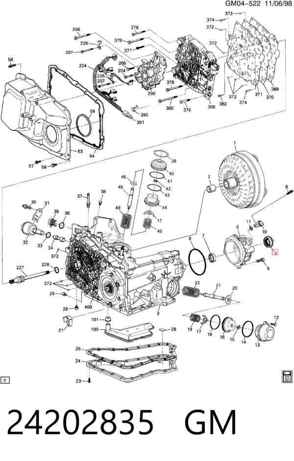 Сальник приводу 24202835 General Motors