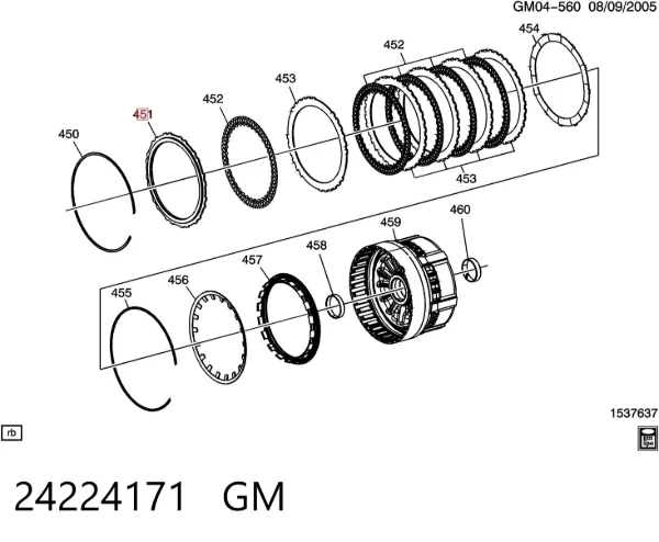 Ліве бокове дзеркало 24224171 General Motors