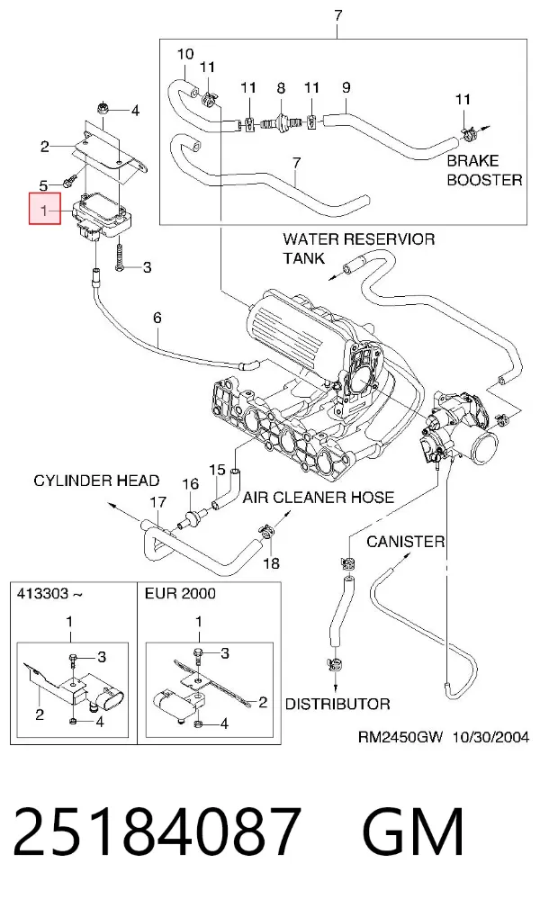 МАП Сенсор 25184087 General Motors