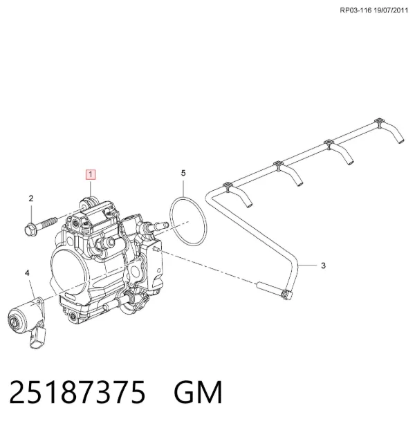 Паливний насос високого тиску Chevrolet Orlando J309