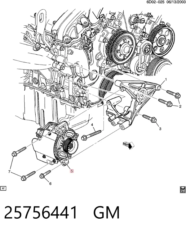 Генератор 25756441 General Motors
