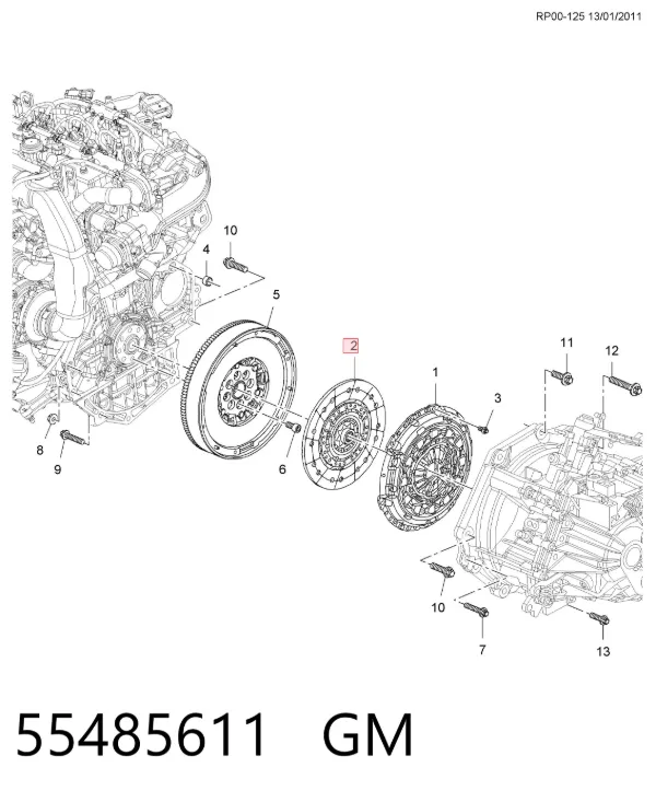 Корзина зчеплення Opel Mokka I