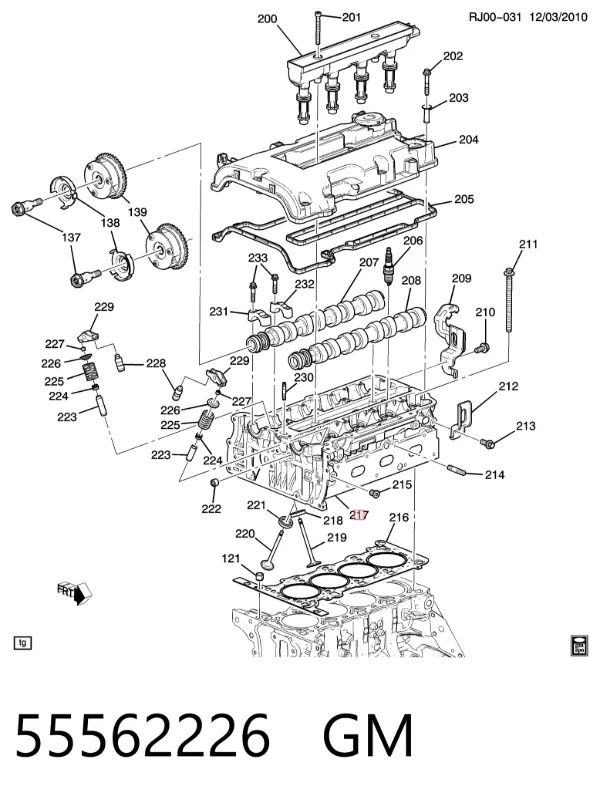 ГБЦ 55562226 General Motors