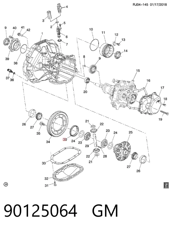 Шестерня спідометра, ведуча 90125064 General Motors