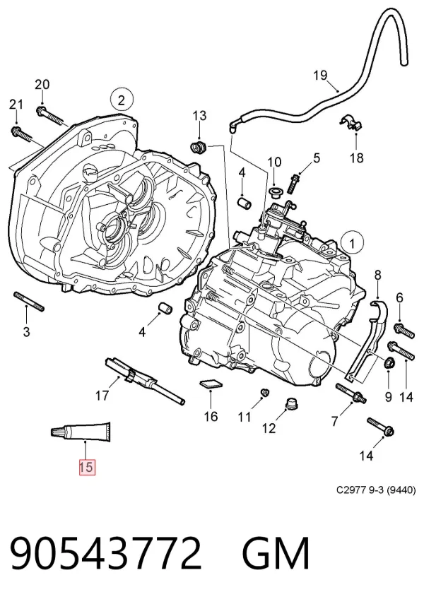 Герметик силіконовий 90543772 General Motors