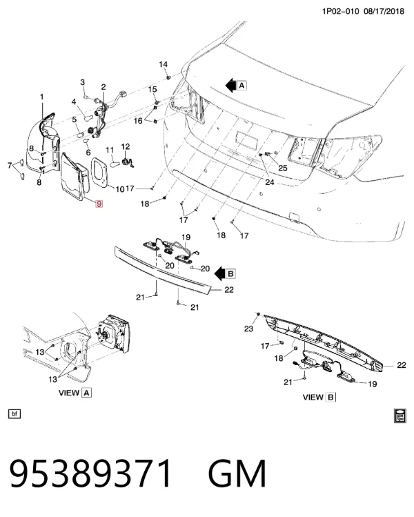  95389371 General Motors