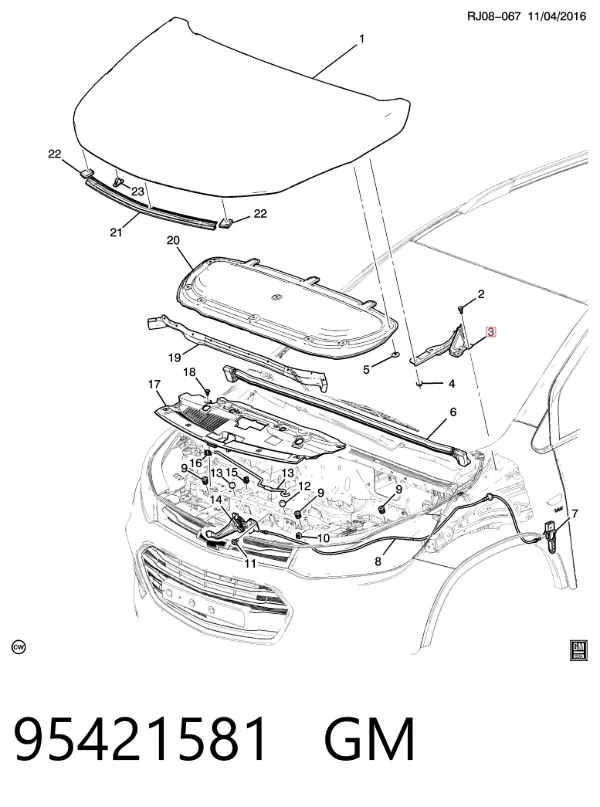  95421581 General Motors