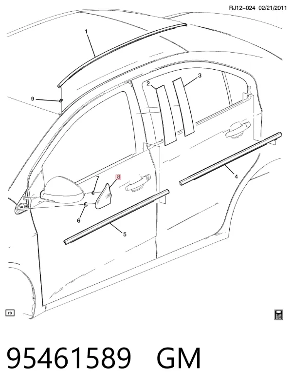  95461589 General Motors