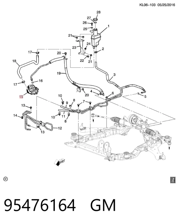 Насос ГУР 95476164 General Motors