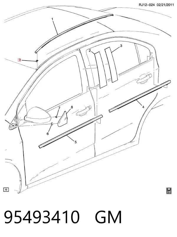  95493410 Opel