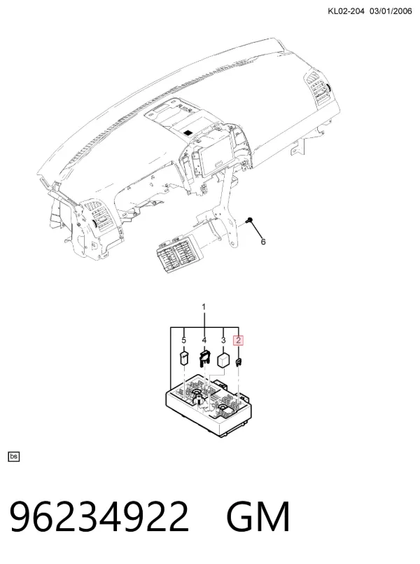 Запобіжник 96234922 General Motors