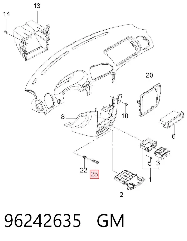 Прикурювач 96242635 General Motors