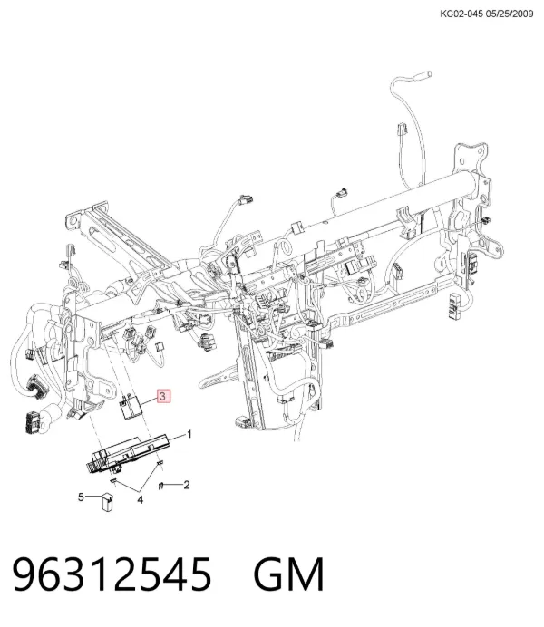 Реле поворотів 96312545 General Motors