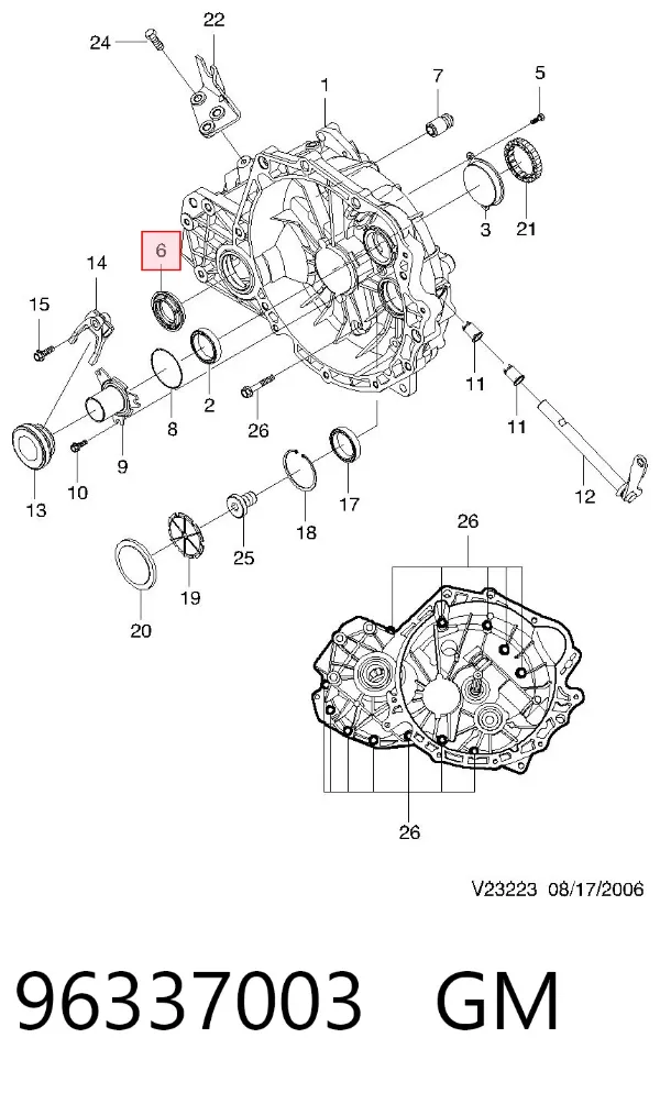 Сальник приводу 96337003 General Motors