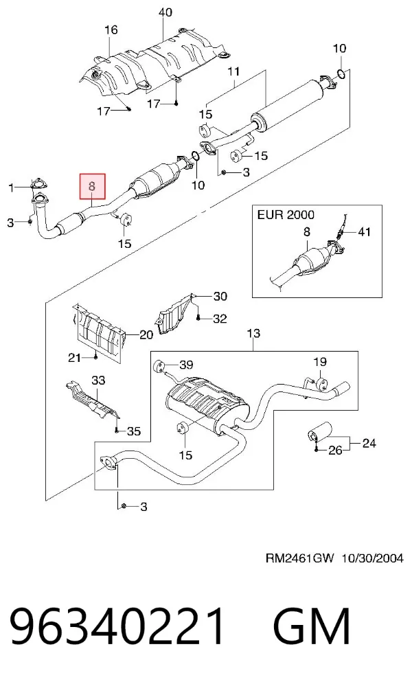 Каталізатор 96340221 General Motors