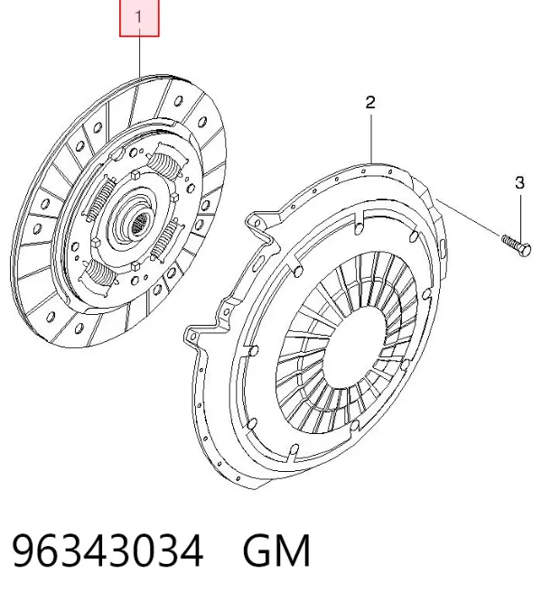 Диск зчеплення 96343034 General Motors