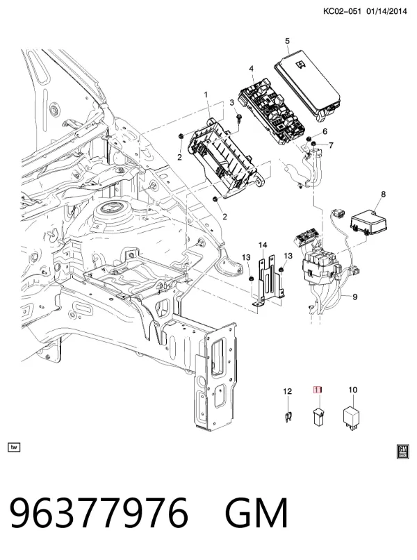 Запобіжник 96377976 General Motors