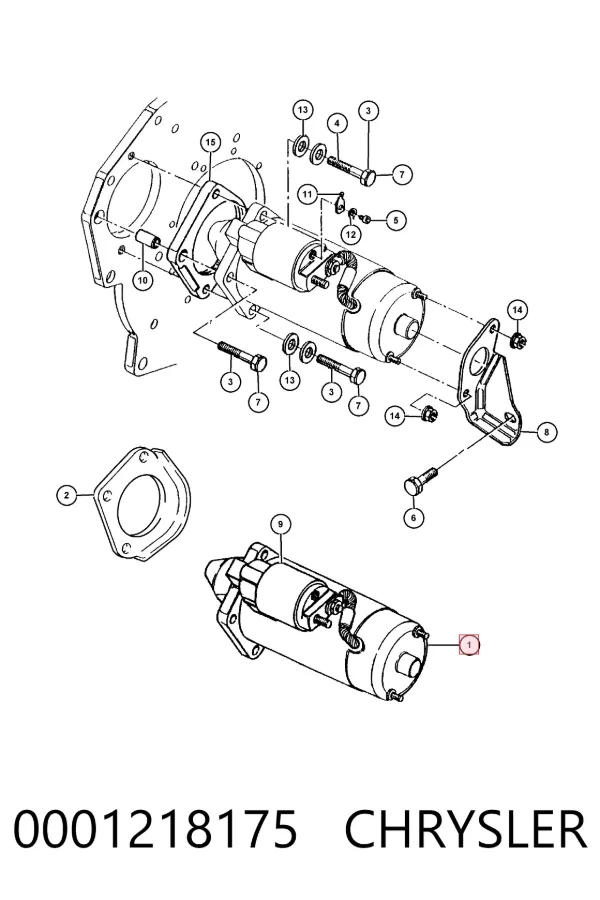 Стартер 0001218175 Chrysler