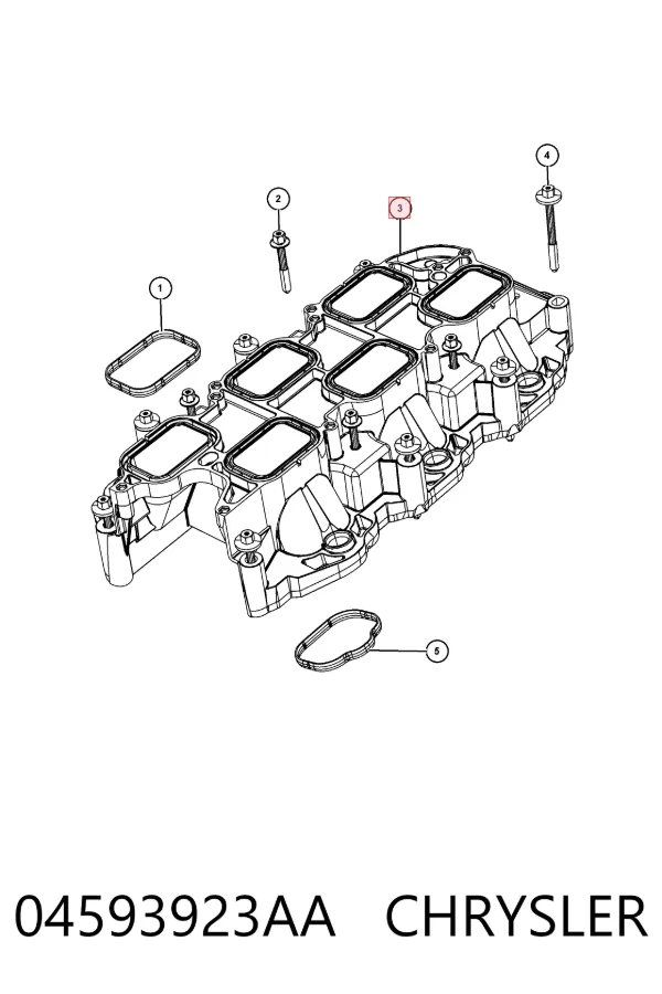 Колектор впускний нижній K05184199AF Fiat/Alfa/Lancia