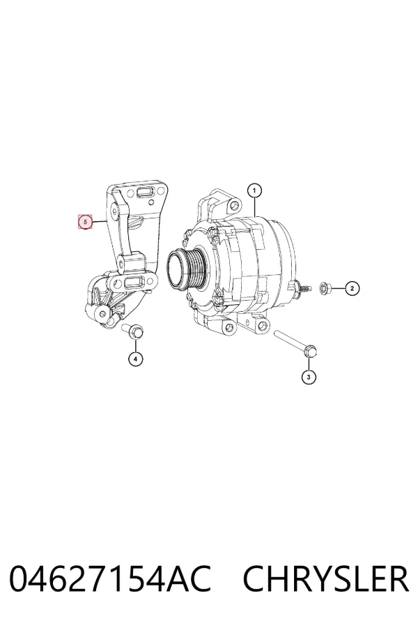 Кронштейн генератора K04627154AC Fiat/Alfa/Lancia