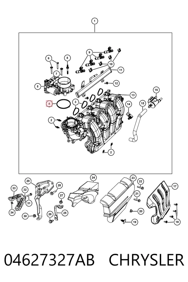 МАП Сенсор K68359029AA Fiat/Alfa/Lancia