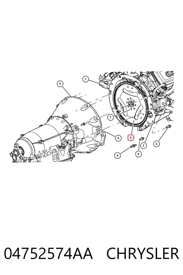 Маховик 04752574AA Chrysler