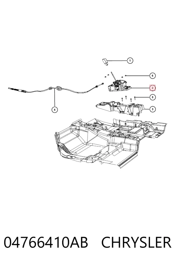 Куліса перемикання передач K04766410AE Fiat/Alfa/Lancia
