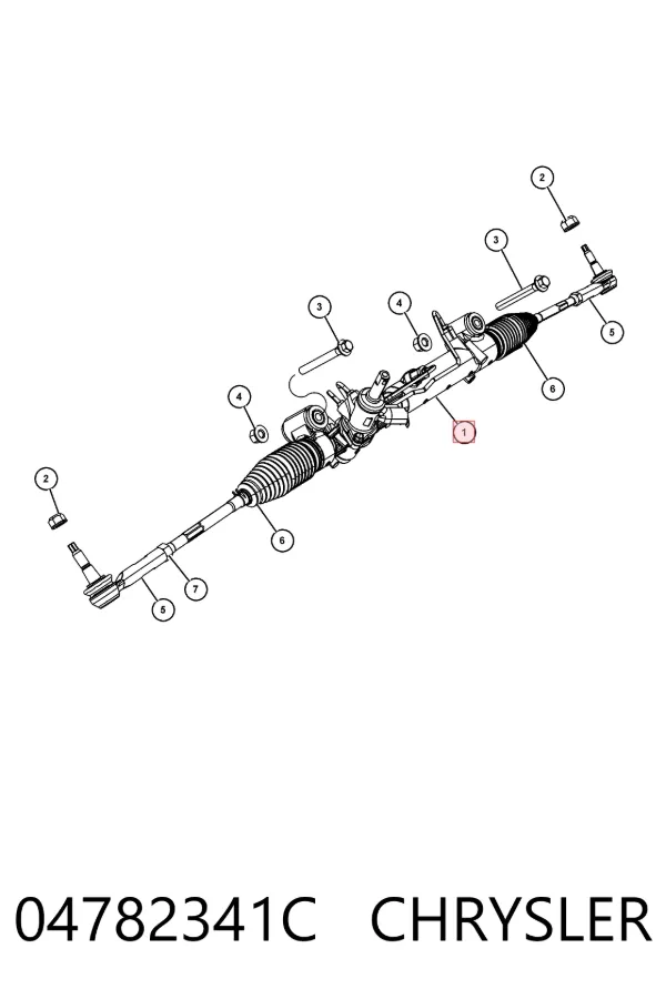 Рульова рейка 04782341C Chrysler